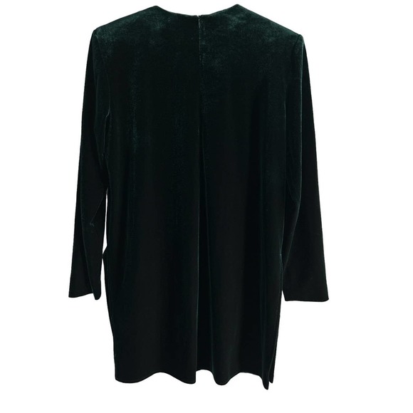 J.B.S. Vintage‎ Women’s Size 8 Emerald Green Velvet Dress - Picture 2 of 9